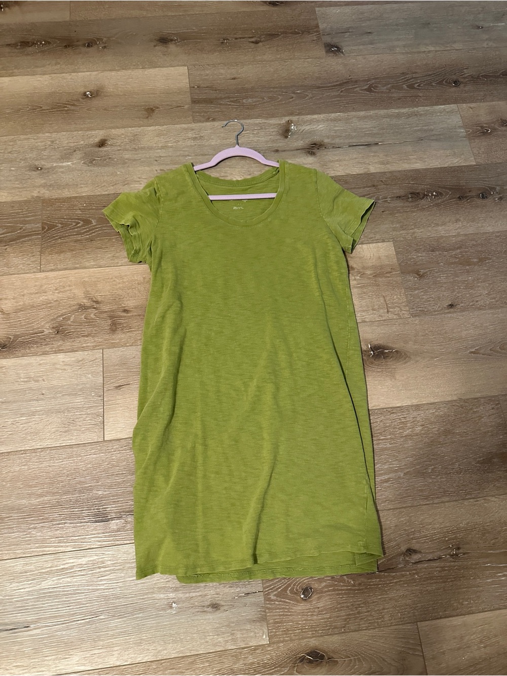 Target Green Short Sleeve T-Shirt Dress